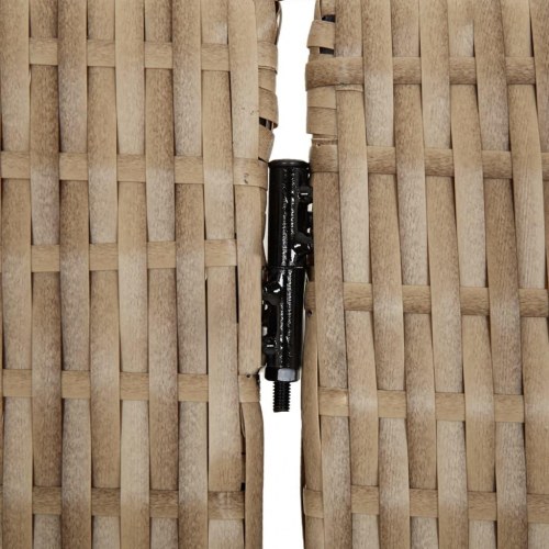 Rumdeler med 5 paneler i polyrattan - beige