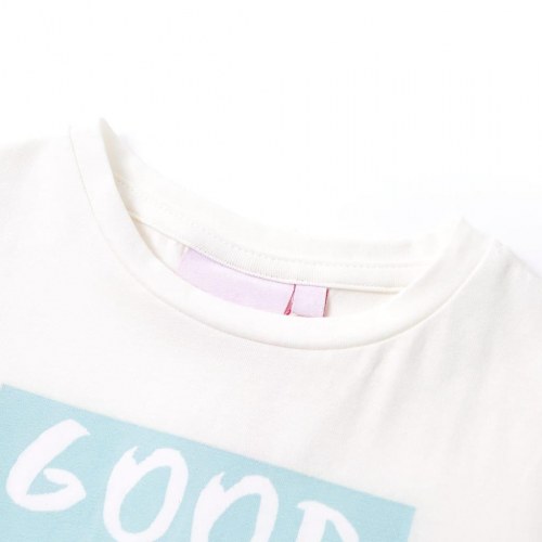 T-shirt til børn str. 128 ecrufarvet