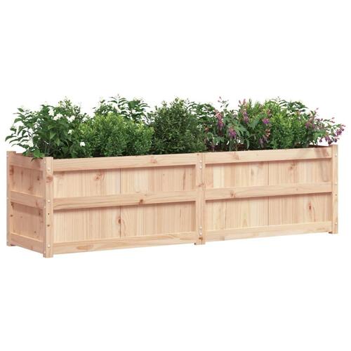 Plantekasse 180x50x50 cm massivt fyrretræ