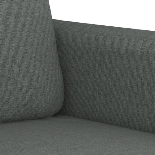 3-personers sofa i stof - mørkegrå, 198 cm