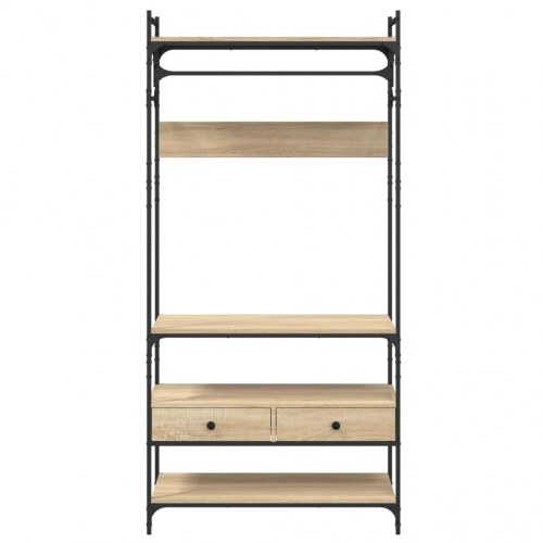 Klædeskab med skuffer 89 x 39 x 184,5 cm - sonoma-eg