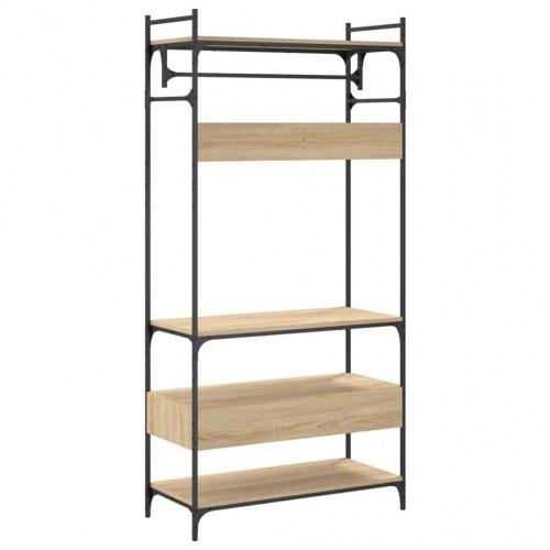 Klædeskab med skuffer 89 x 39 x 184,5 cm - sonoma-eg