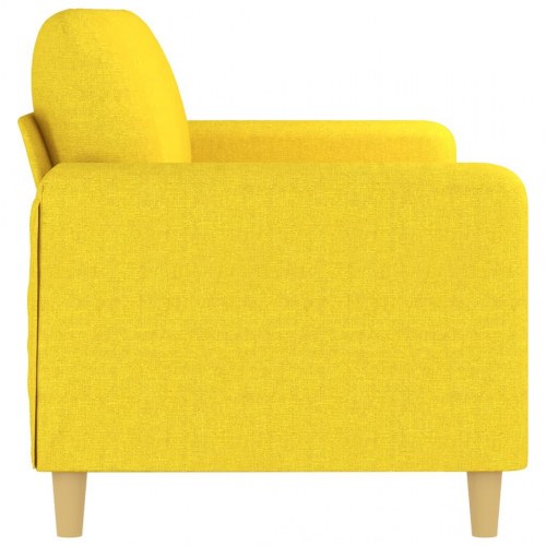3-personers sofa i stof - 198 cm, lysegul