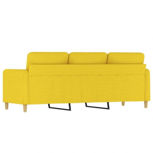 3-personers sofa i stof - 198 cm, lysegul