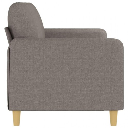 3-personers sofa i stof - gråbrun, 198 cm