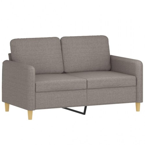 Sofasæt i stof med puder - 2- og 3-personers, gråbrun
