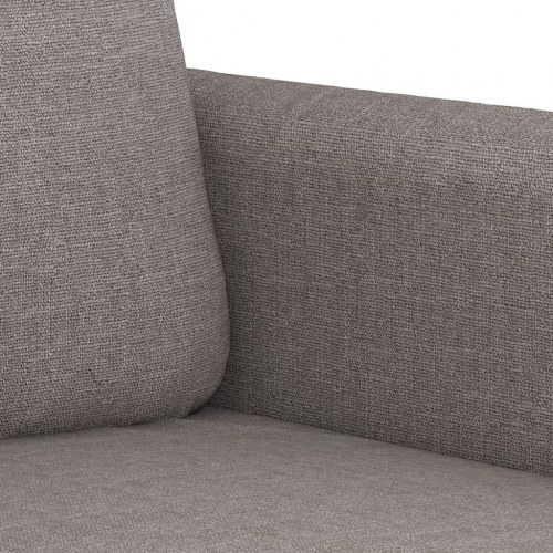 Sofasæt i stof med puder - 2- og 3-personers, gråbrun