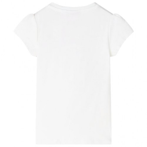 T-shirt til børn str. 116 ecrufarvet