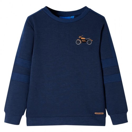 Sweatshirt til børn str. 128 marinemeleret