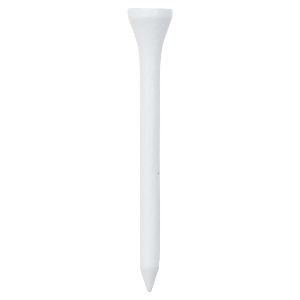 Golf-tees 1000 stk. 54 mm bambus hvid