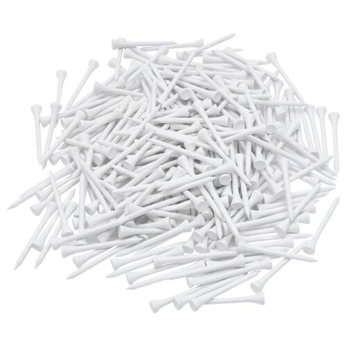 Golf-tees 1000 stk. 54 mm bambus hvid