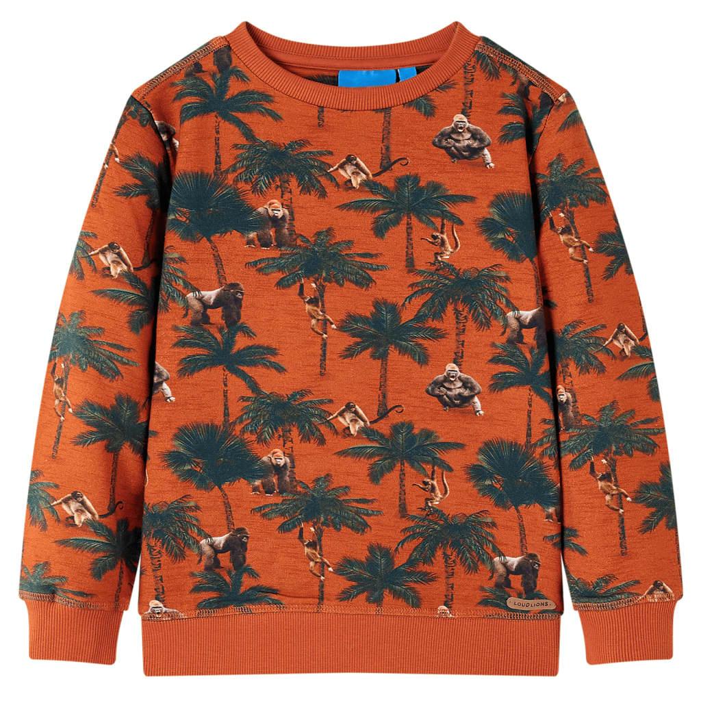 Sweatee Shirt Til Børn 116 Lys Rustfarve