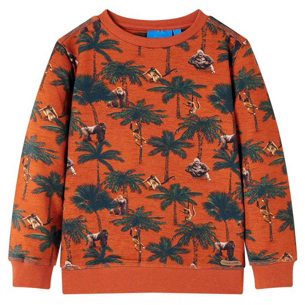 Sweatee Shirt Til Børn 140 Lys Rustfarve