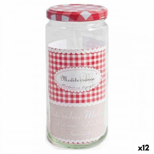 Mediterraneo multifunktionelle glasbeholdere 720 ml - 12 stk. med låg