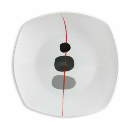 Spisestel Inde Zen 18 Dele Porcelæn Firkantet (2 enheder)