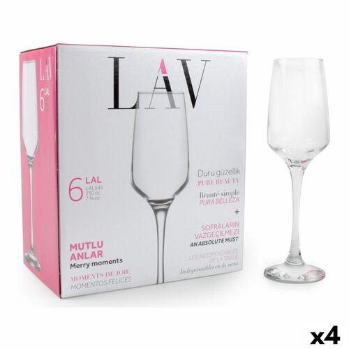 Sæt med glas LAV Lal 6 Dele (4 enheder) (6 stk)