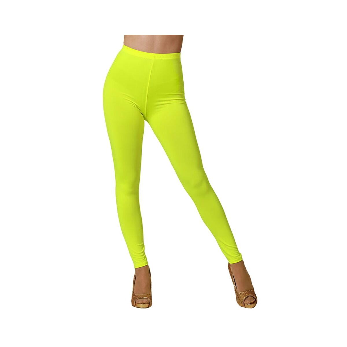 Leggings dame - gul, onesize