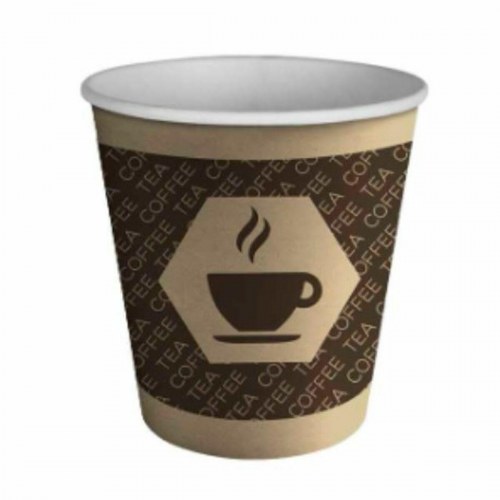 Algon pap engangskopper til kaffe - 10 sæt (i alt 100 dele)