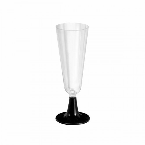 Algon genanvendelige cavaglas - sort fod, 6 enheder, 150 ml (50 dele)