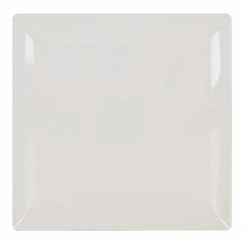 Elite serveringsfad, hvid keramik, firkantet 30 × 30 cm (6 stk.)