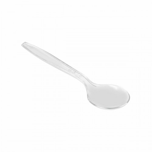 Algon genanvendelige plastikskeer, gennemsigtige - 10 stk., 16,6 cm