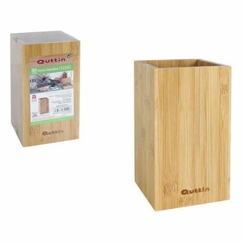 Dåse til køkkenudstyr Quttin Bambus 10,5 x 10,5 x 18 cm (12 enheder)