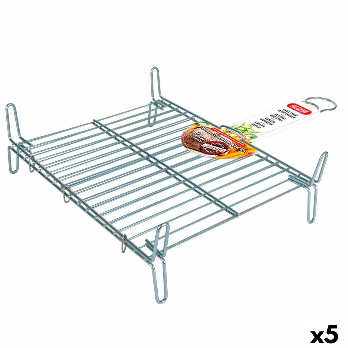 Grill Algon Dobbelt Galvaniseret 35 X 40 Cm 5 Enheder