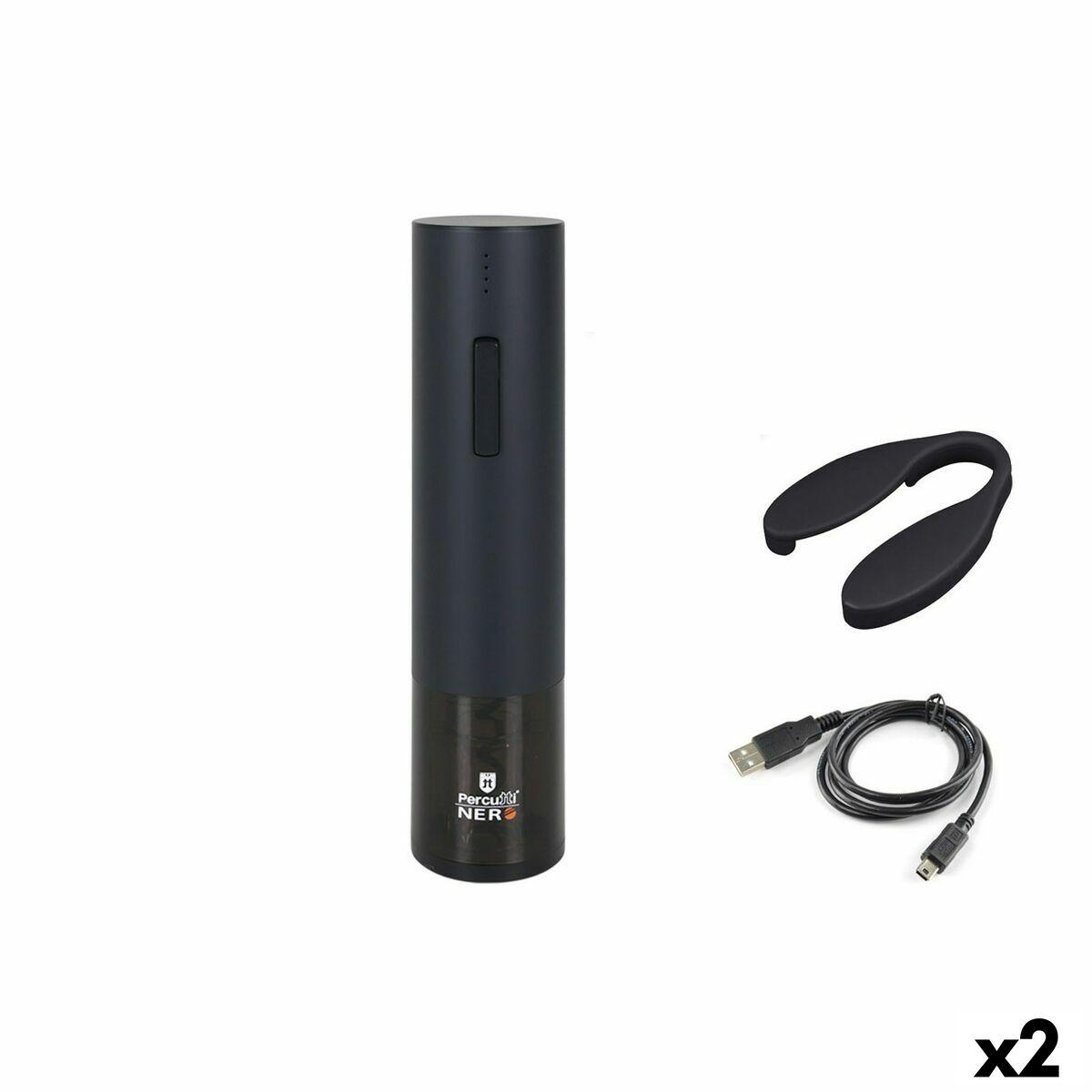 Percutti Nero elektrisk proptrækker - sort (2 enheder)