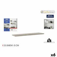 Hylder Confortime Mural Træ MDF Flydende 6 enheder 23,5 x 80 x 1,5 cm