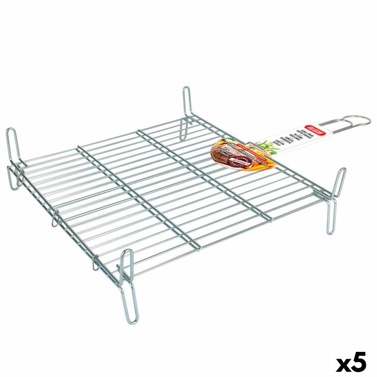 Grill Algon Dobbelt Galvaniseret 45 X 45 Cm 5 Enheder