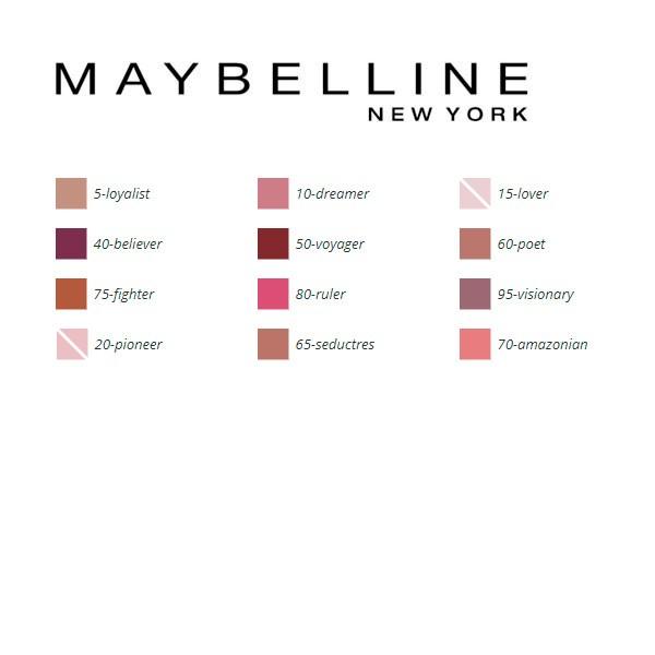 Læbestift Superstay Matte Maybelline 80 - ruler 5 ml