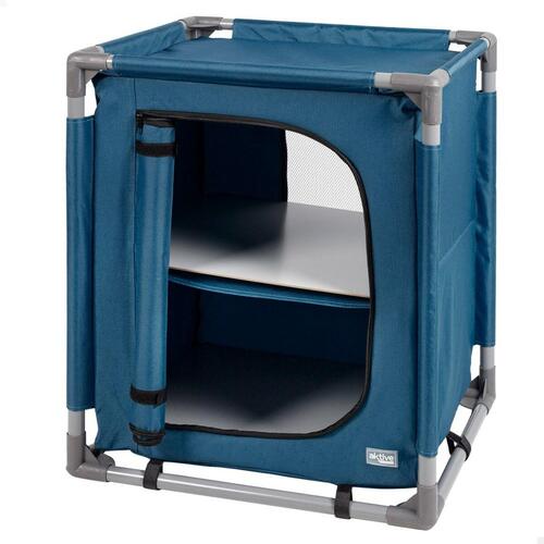 Campingskab Aktive Blå Foldbar 56 x 66 x 46 cm 2 enheder