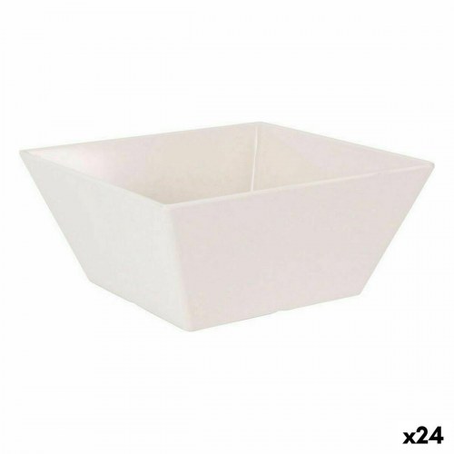 Snackskål i melamin - hvid Shine, 18 × 18 × 8 cm (24 stk.)
