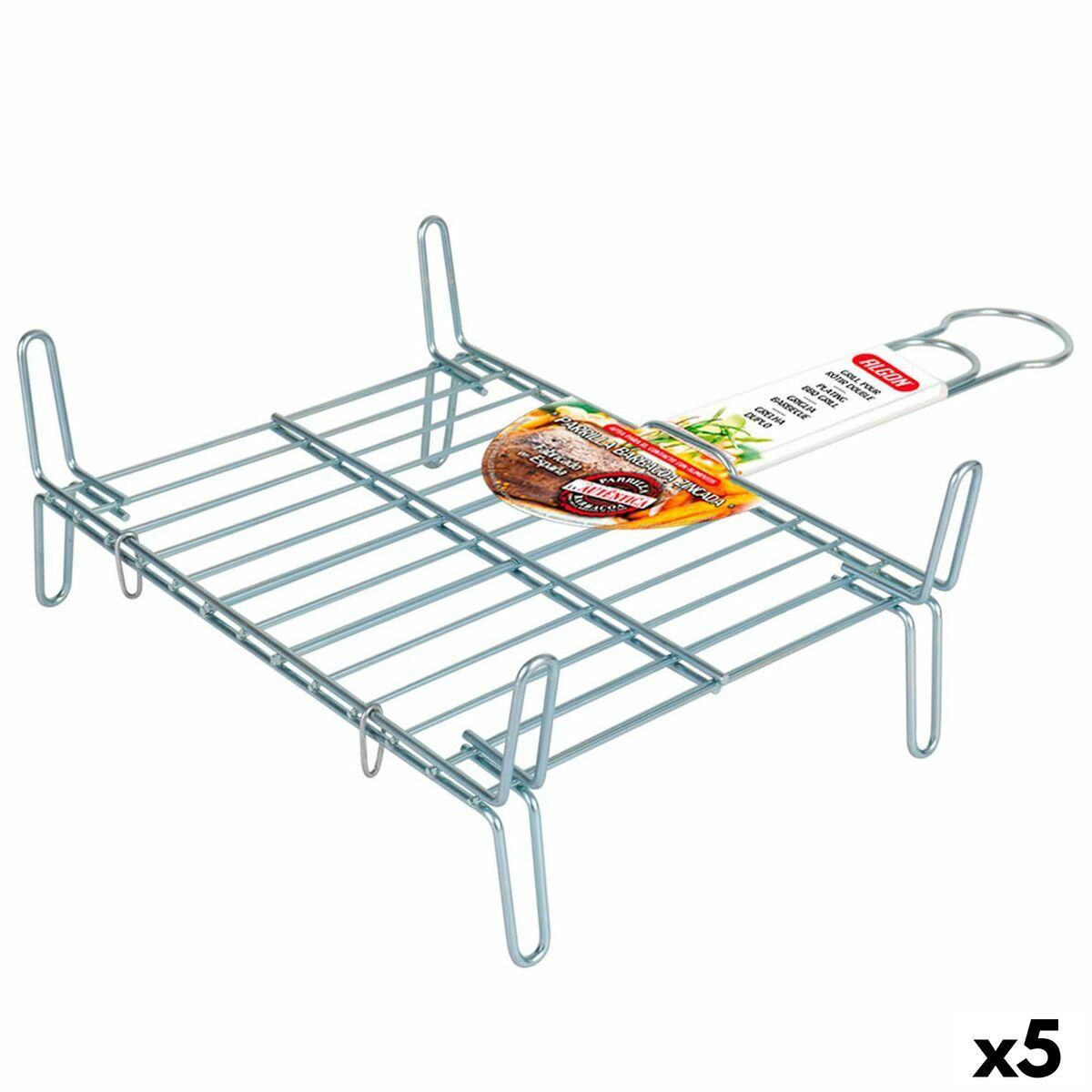 Grill Algon Dobbelt Galvaniseret 25 X 30 Cm 5 Enheder