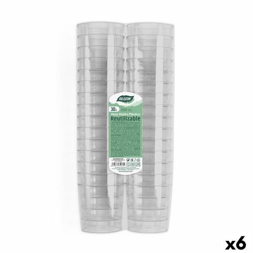 Sæt af genanvendelige kopper Algon 3,3 L Gennemsigtig Mojito 6 enheder (30 Dele)