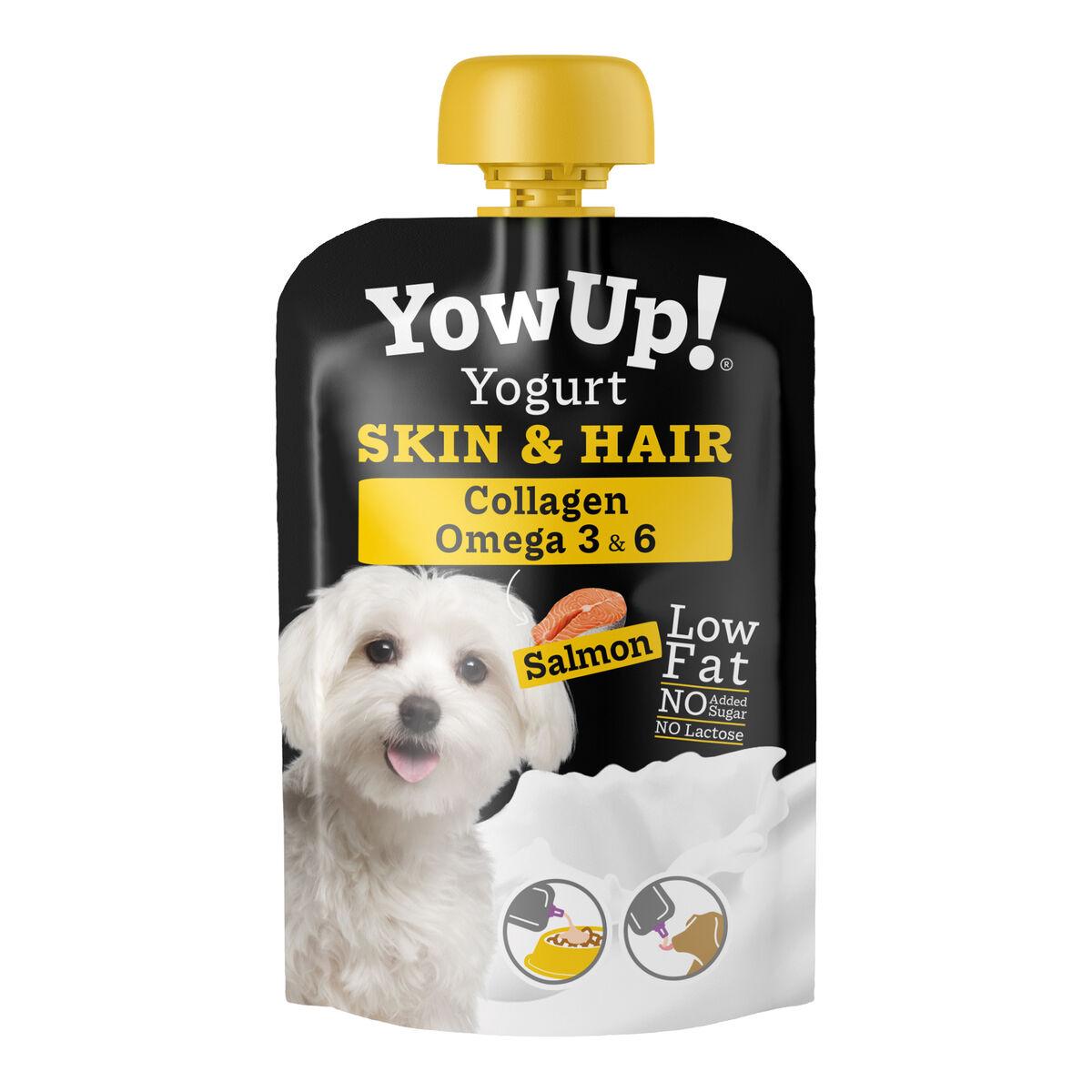 Hundefoder vådfoder YowUp Skin & Hair - laks, 10 × 115 g