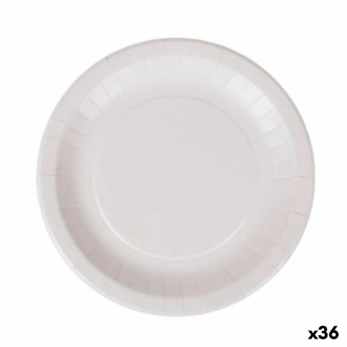 Algon engangstallerkener - hvid pap, Ø 28 cm (36 stk.)