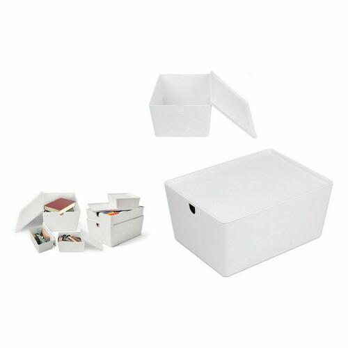Æske som kan stables Confortime Med låg 35 x 26 x 16 cm (6 enheder)
