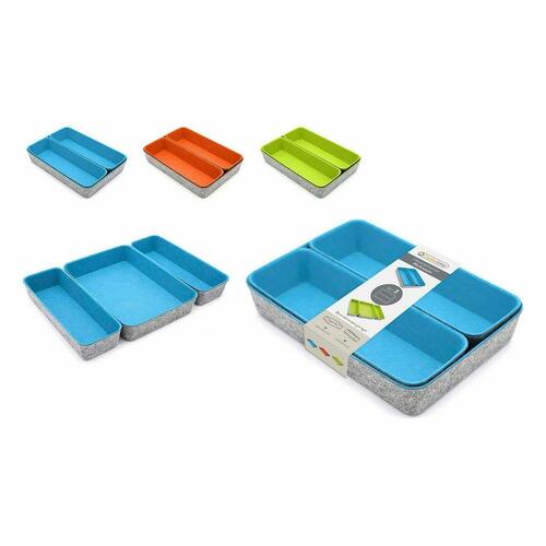 Kurvesæt Confortime 3 Dele Filt 28 x 20,5 x 5,3 cm (3 Dele) (6 enheder)