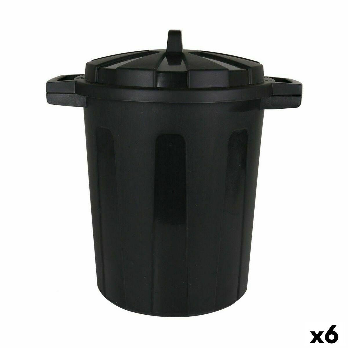 Skraldespand Dem Sort 45 x 35 x 48 cm (6 enheder)