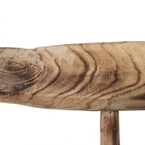 Borddekoration Beige Paulonia træ 76 x 13 x 26 cm Fisk