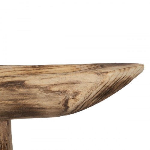 Borddekoration Beige Paulonia træ 76 x 13 x 26 cm Fisk