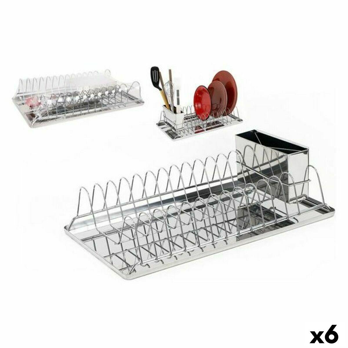 Opvaskestativ til køkkenvask Privilege 141907 Metal 44,5 x 24 x 9 cm (6 enheder)