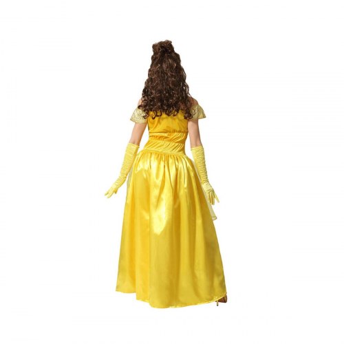Gylden prinsessekostume til voksne - XL
