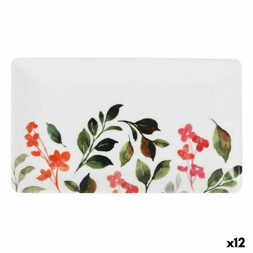 Snack bakke La Mediterránea Petunia Melamin Shine 25 x 15 x 2 cm (12 enheder)