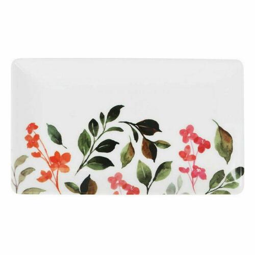 Snack bakke La Mediterránea Petunia Melamin Shine 25 x 15 x 2 cm (12 enheder)