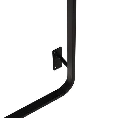 Knagerække Sort Jern 45 x 7 x 150 cm
