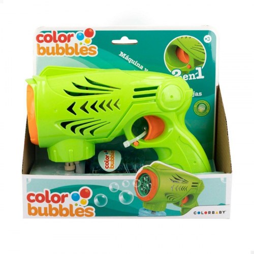 Sæbeboblepistol Color Bubbles 150 ml - Grøn (6 stk)
