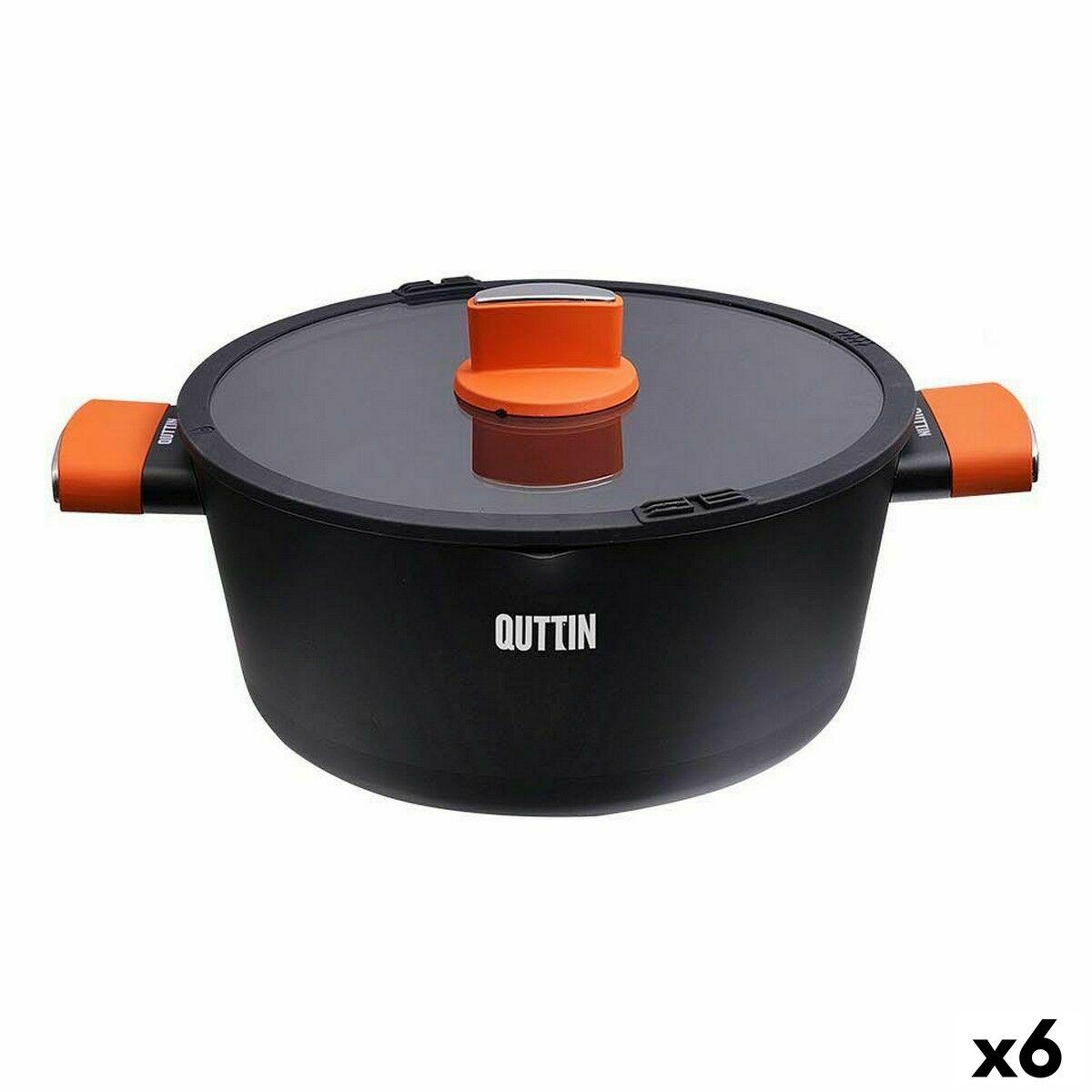 Gryde Med Glaslåg Quttin Gastro Sort Orange Enheder