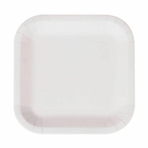 plade Algon Engangsanvendelse Hvid Pap 26 cm (36 Enheder)